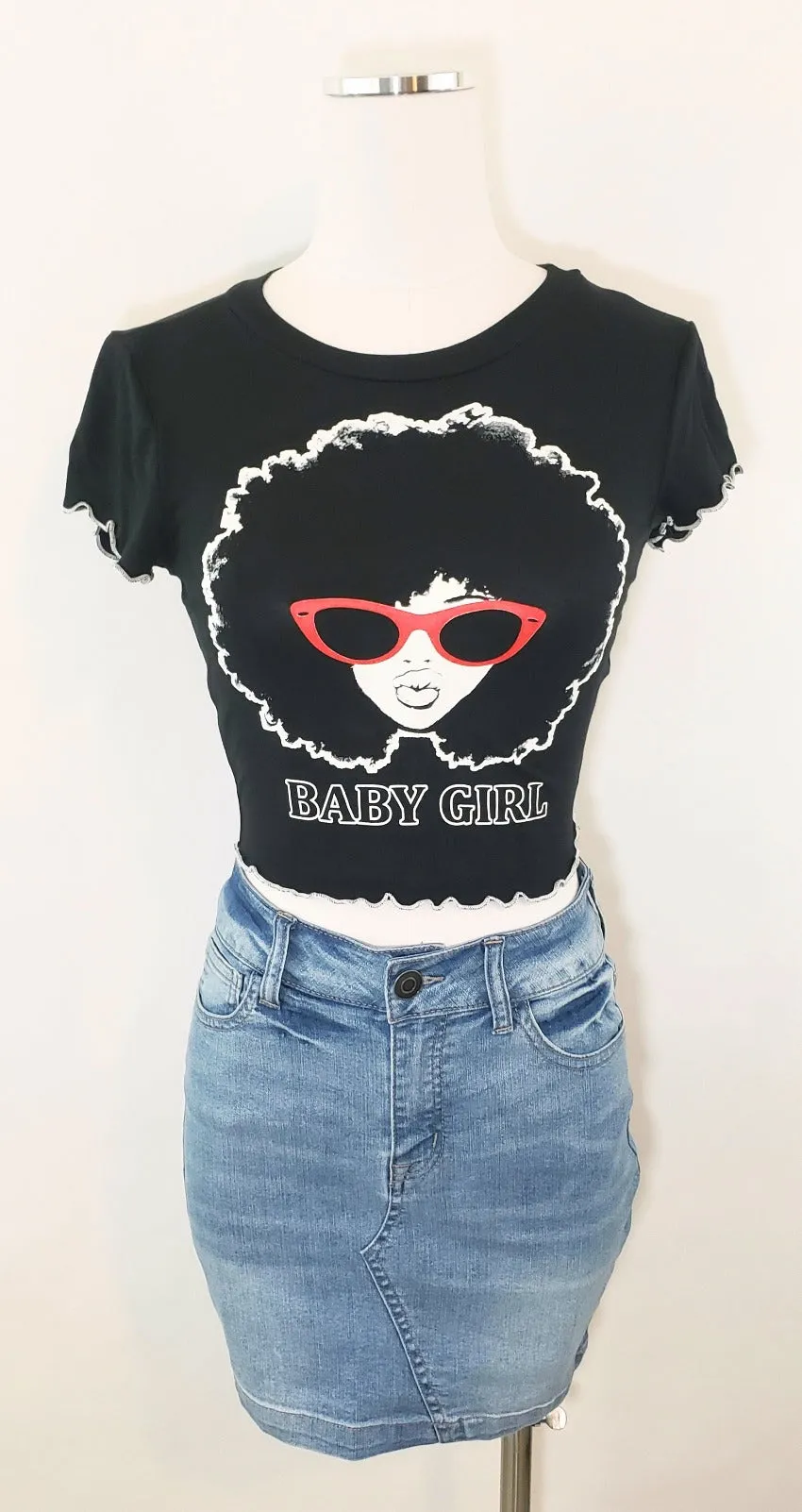 Afrolicious Baby Girl Crop Top