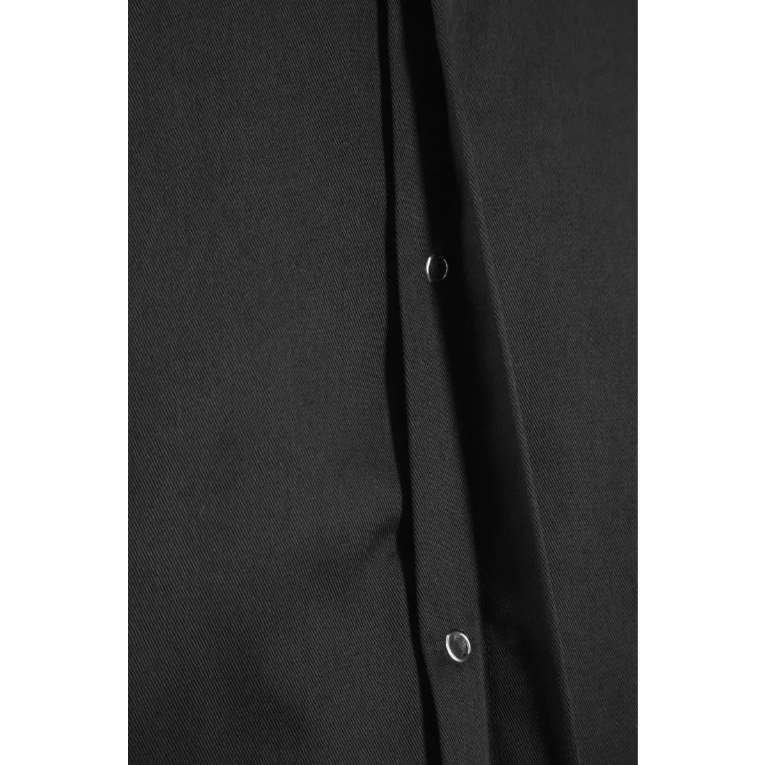 BB711-XL Southside Band Collar Chefs Jacket Black Size XL