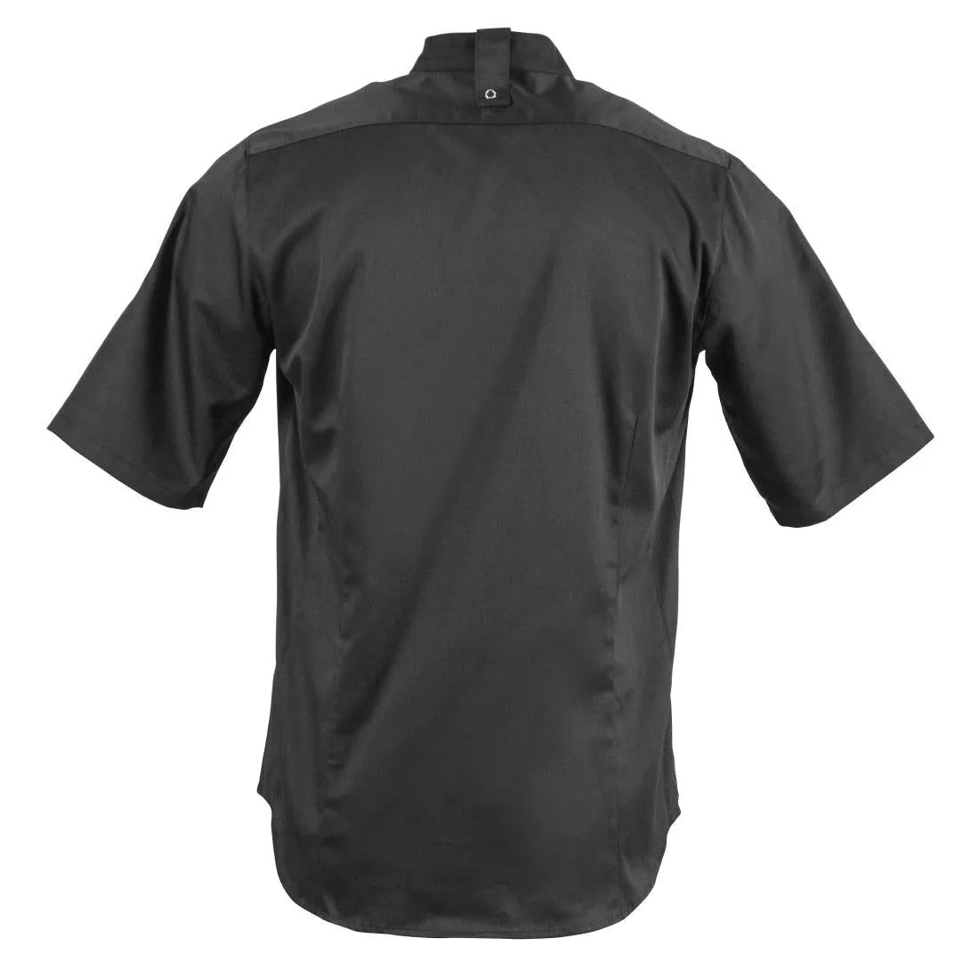 BB711-XL Southside Band Collar Chefs Jacket Black Size XL