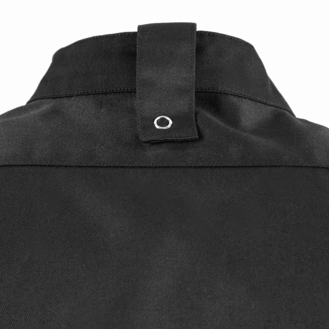 BB711-XL Southside Band Collar Chefs Jacket Black Size XL