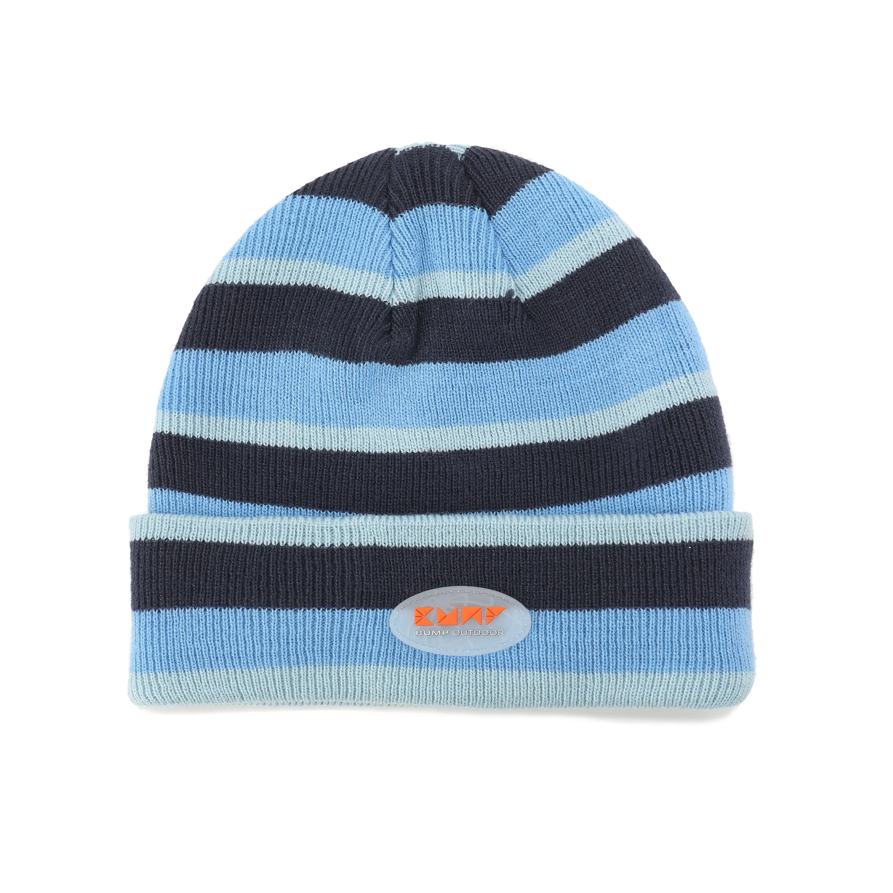 BUMP Knit Beanie Orange Stripes