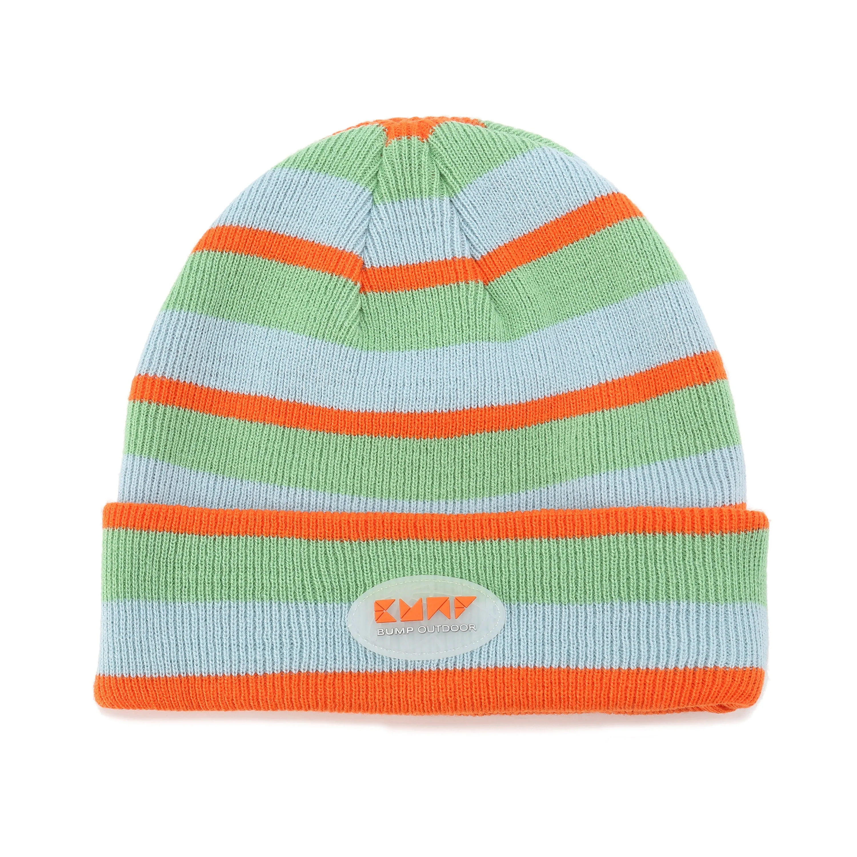 BUMP Knit Beanie Orange Stripes