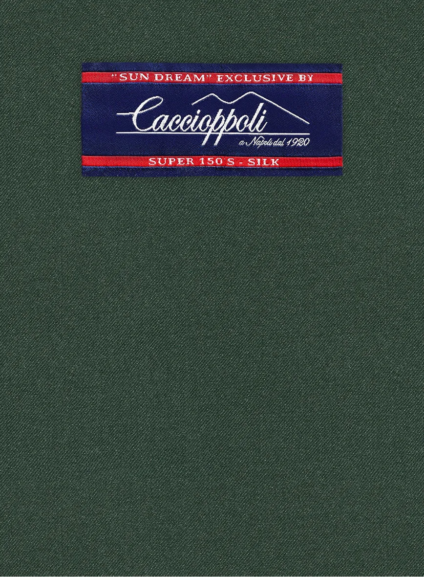 Caccioppoli Sun Dream Green Wool Silk Jacket