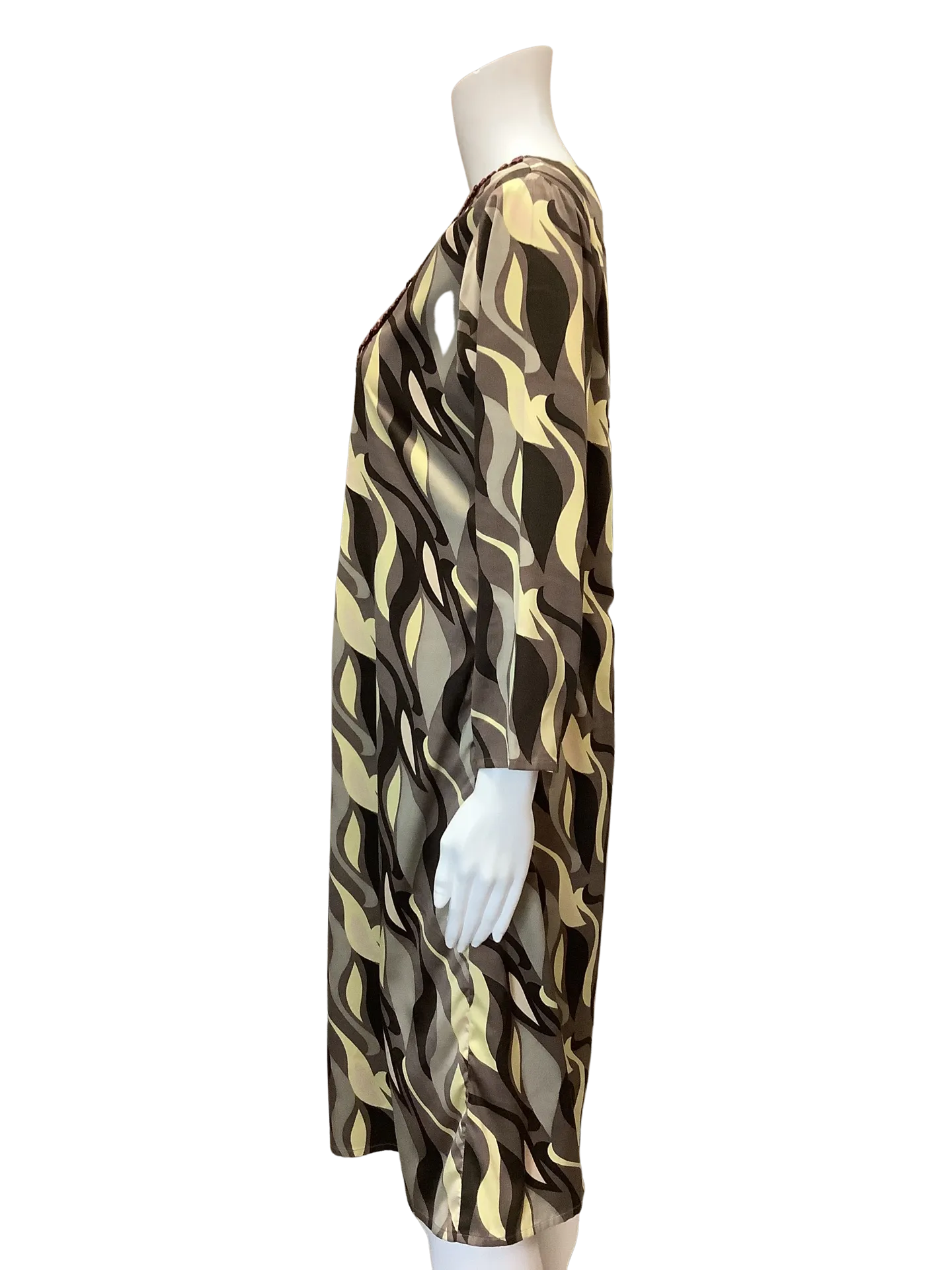Chan Luu Womens Dress Multi Print Midi Size: M