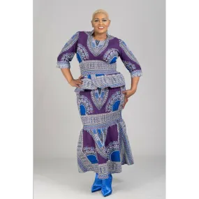 Dashiki Maxi Skirt Set