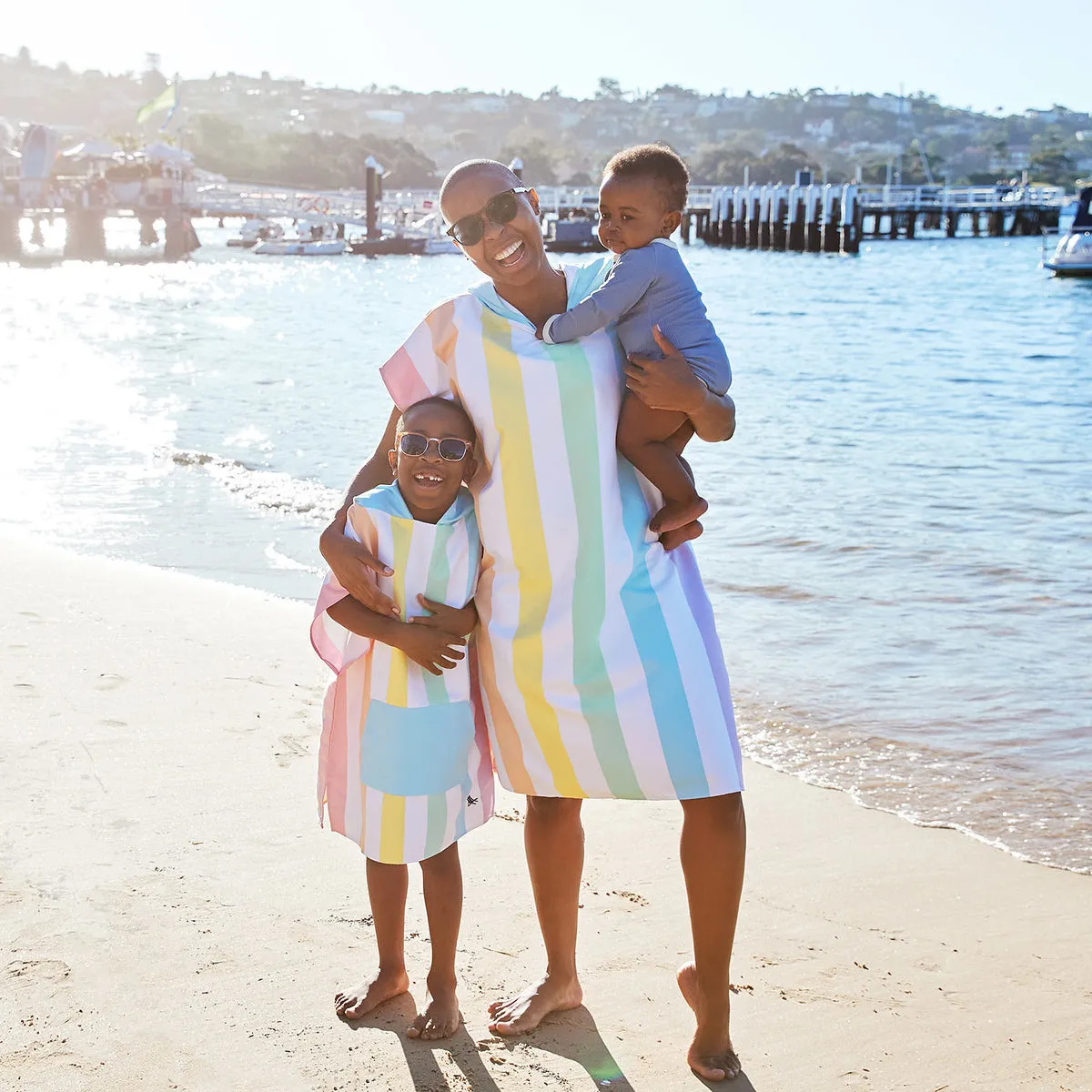 Dock & Bay Poncho Adults - Unicorn Waves - GRS Certified