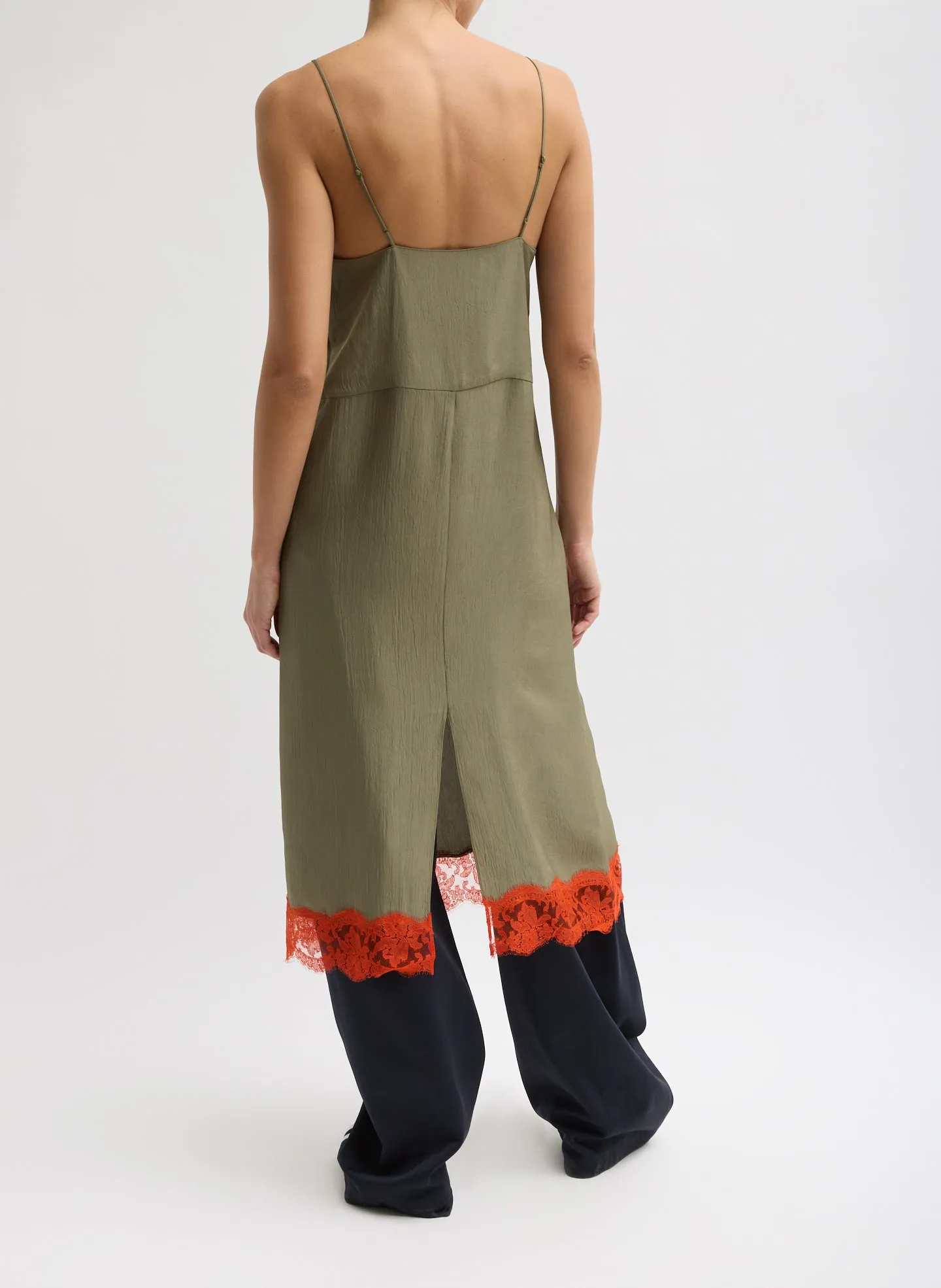 Lace Applique Slip Dress