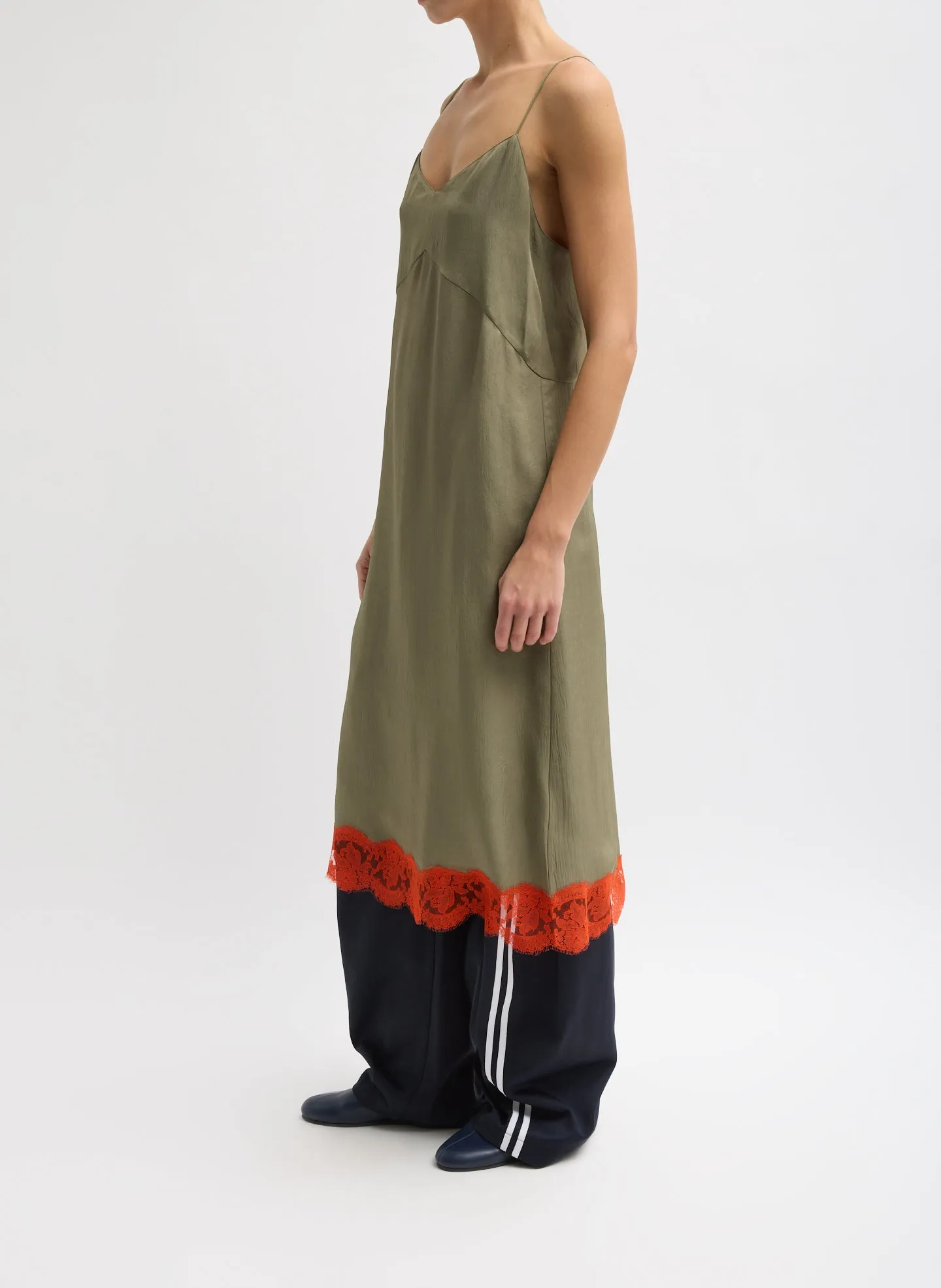 Lace Applique Slip Dress