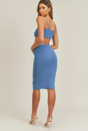 Lauren Knit Bodycon Dress With Side Cutout