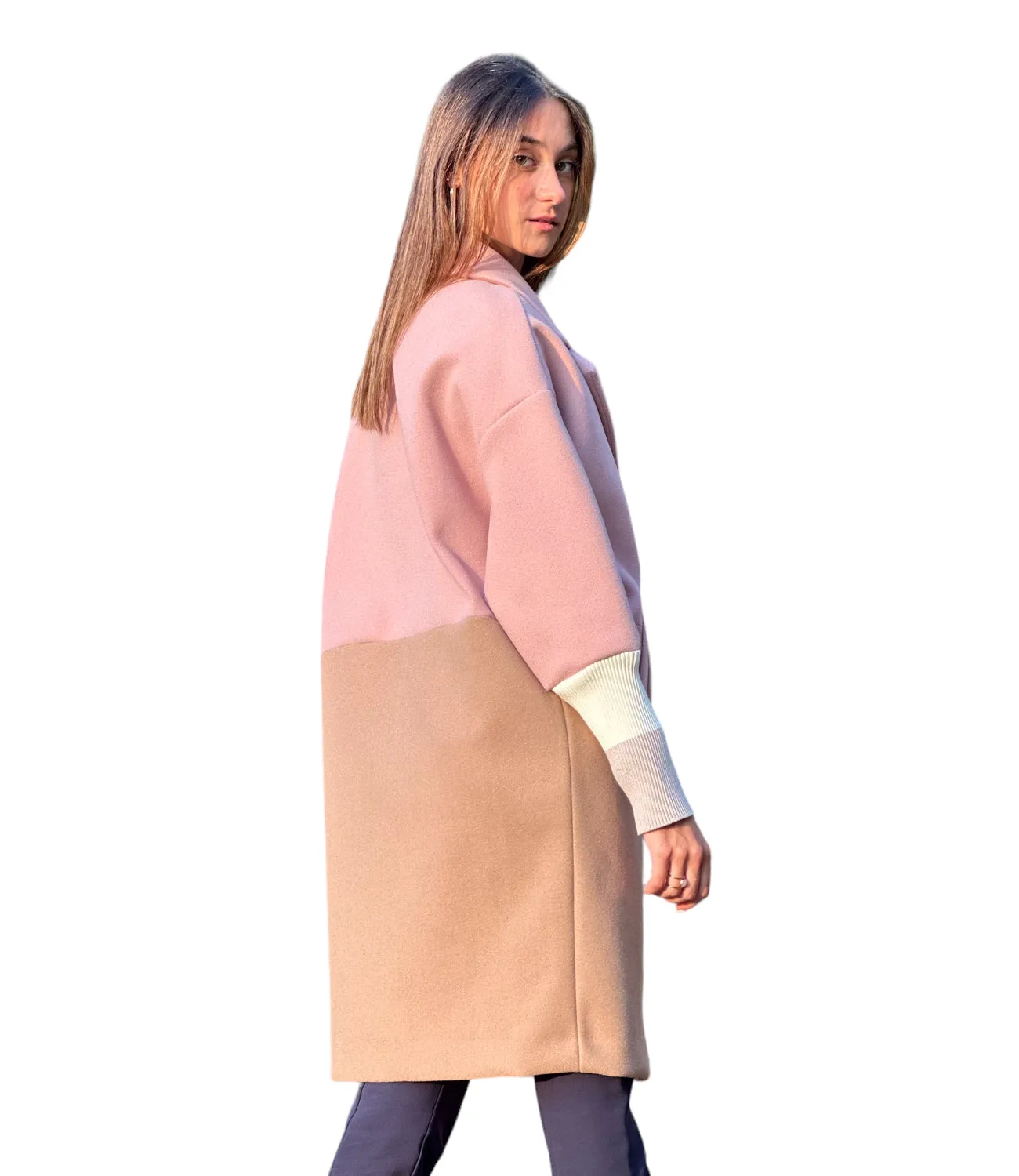 Maryley camel/ pink jacket