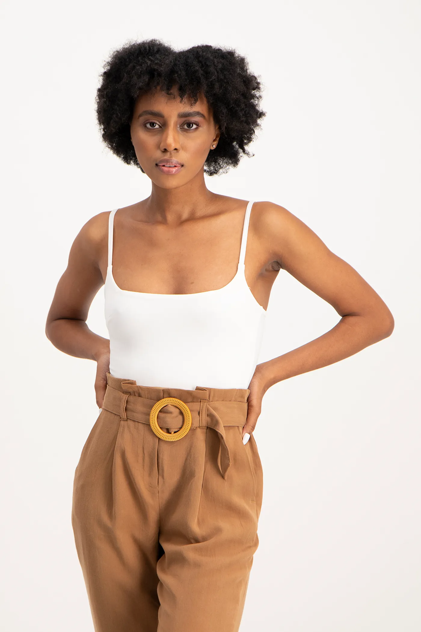 Mindy Strappy Bodysuit - White