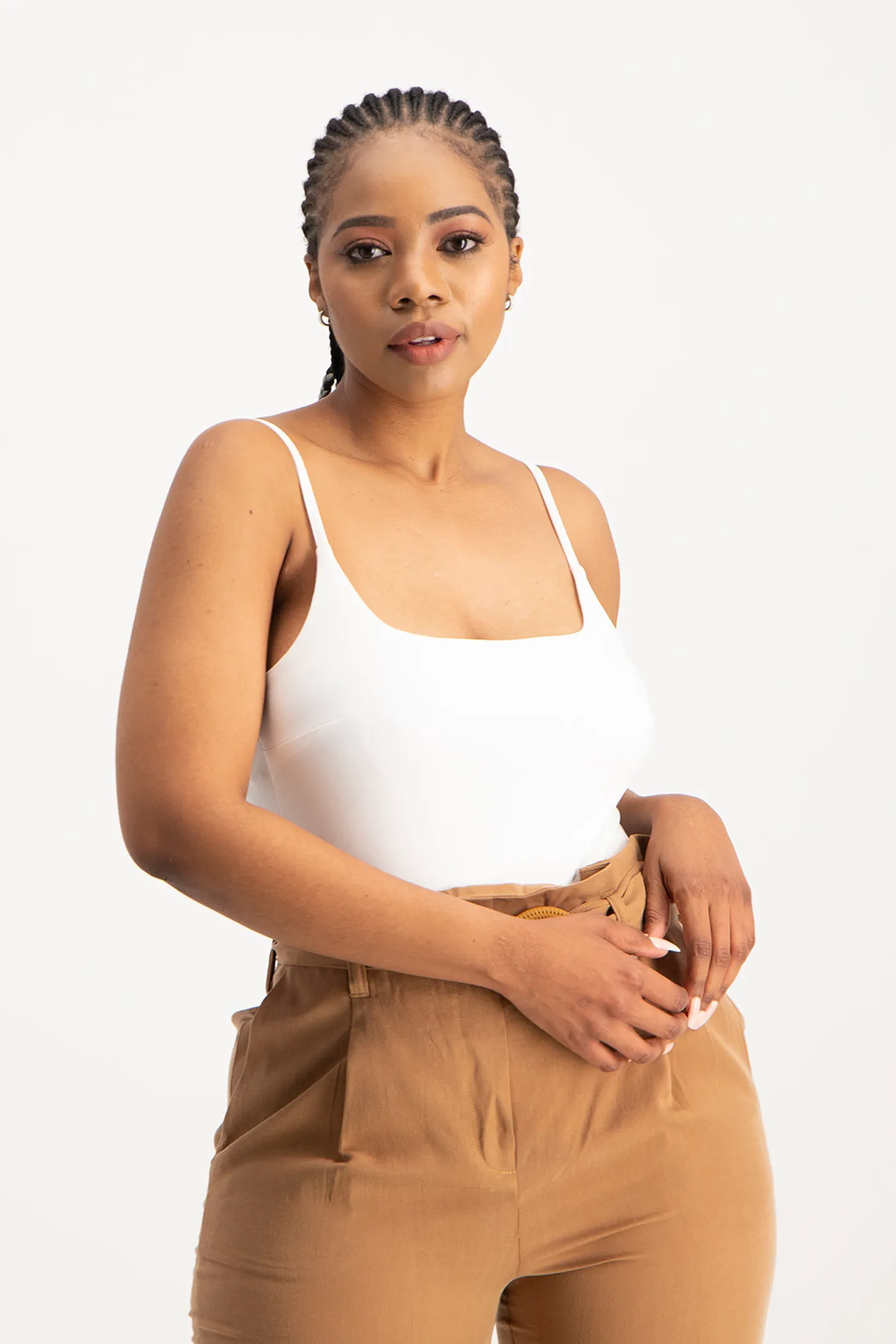 Mindy Strappy Bodysuit - White