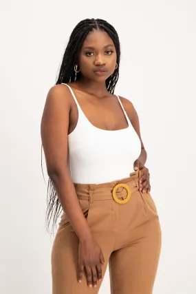 Mindy Strappy Bodysuit - White