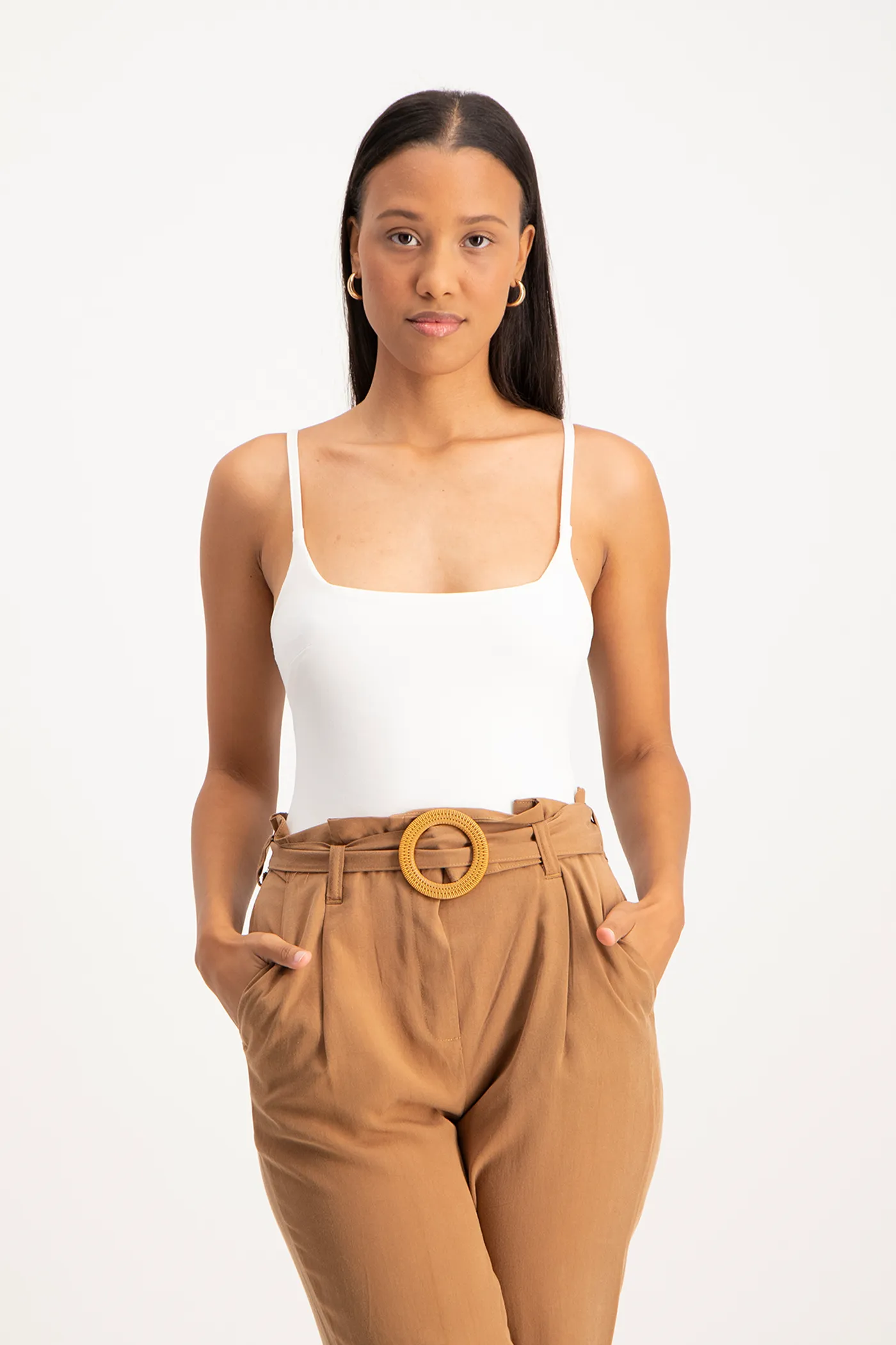 Mindy Strappy Bodysuit - White