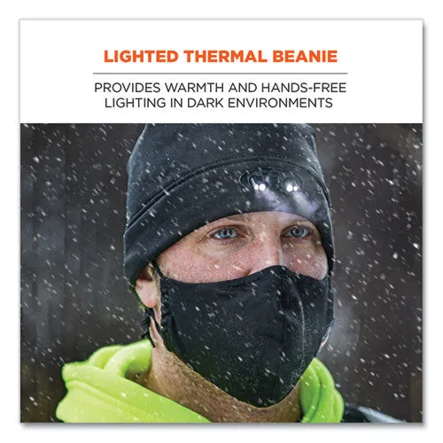 N-ferno 6804 Skull Cap Winter Hat With Led Lights, One Size Fits Mosts, Lime, Ships In 1-3 Business Days