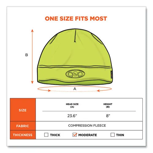 N-ferno 6804 Skull Cap Winter Hat With Led Lights, One Size Fits Mosts, Lime, Ships In 1-3 Business Days