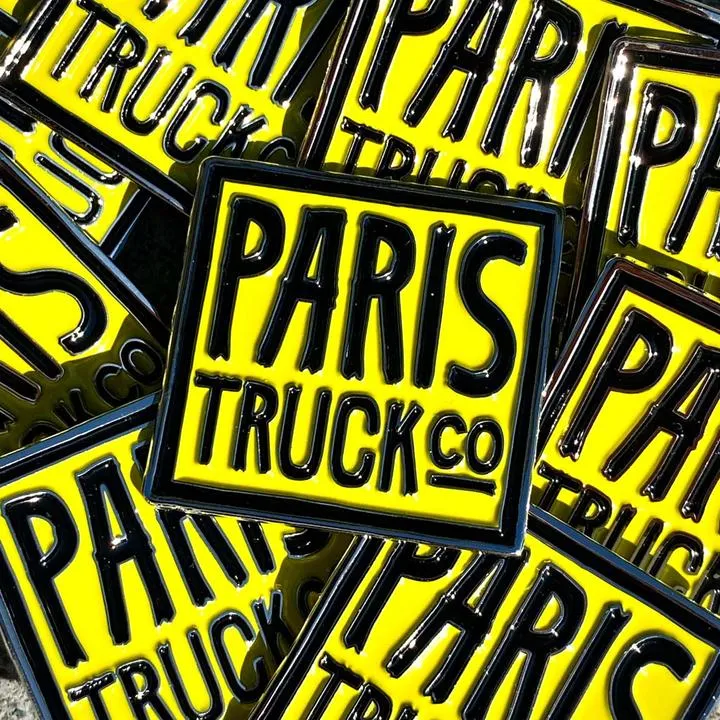 Paris Truck Co. Hipster Logo Pin, 1.25"