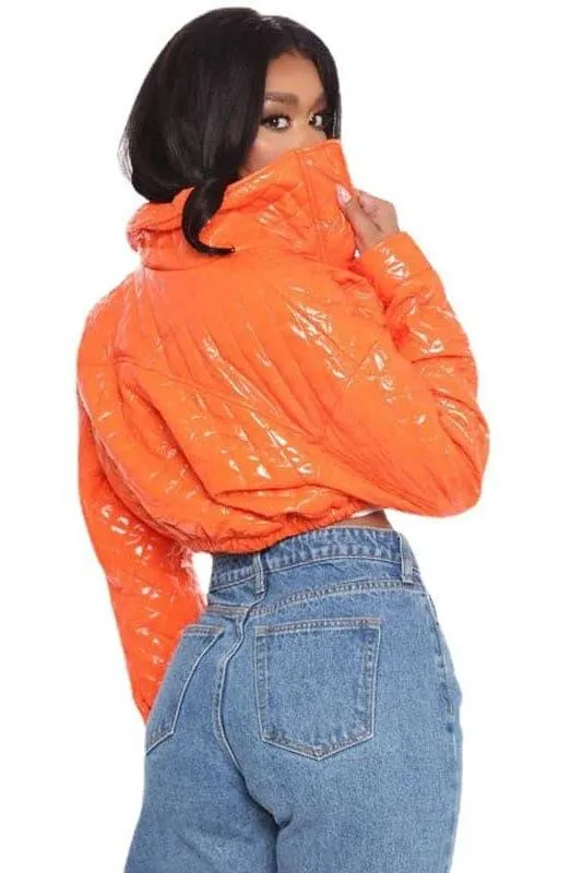 PU bright jacket