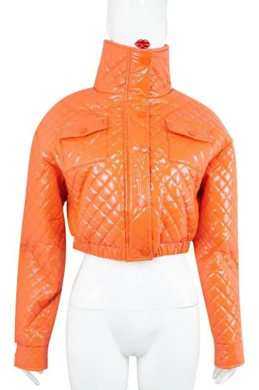 PU bright jacket