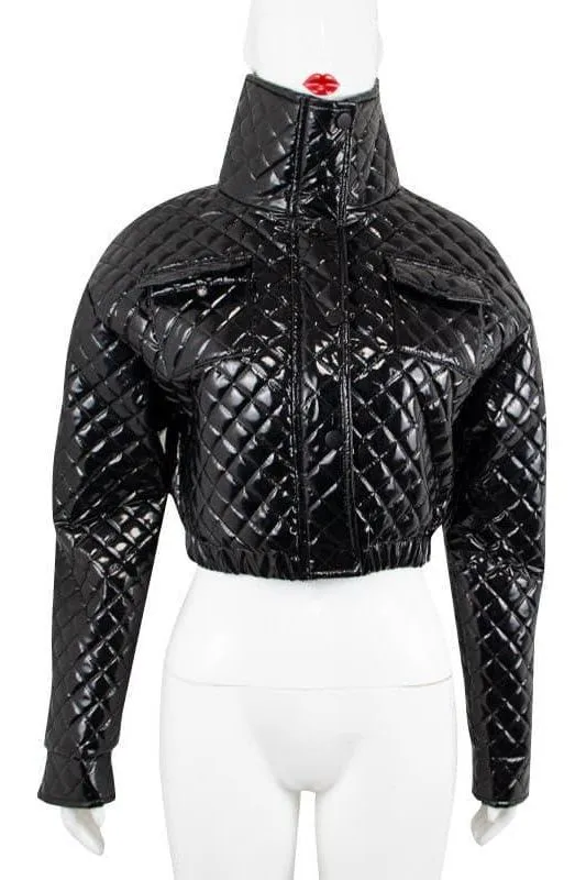 PU bright jacket