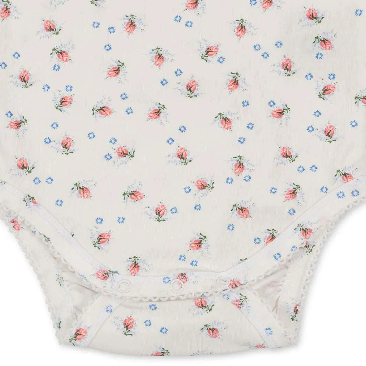 Pure Cotton Floral Baby Bodysuit || Petite Garden Whispers