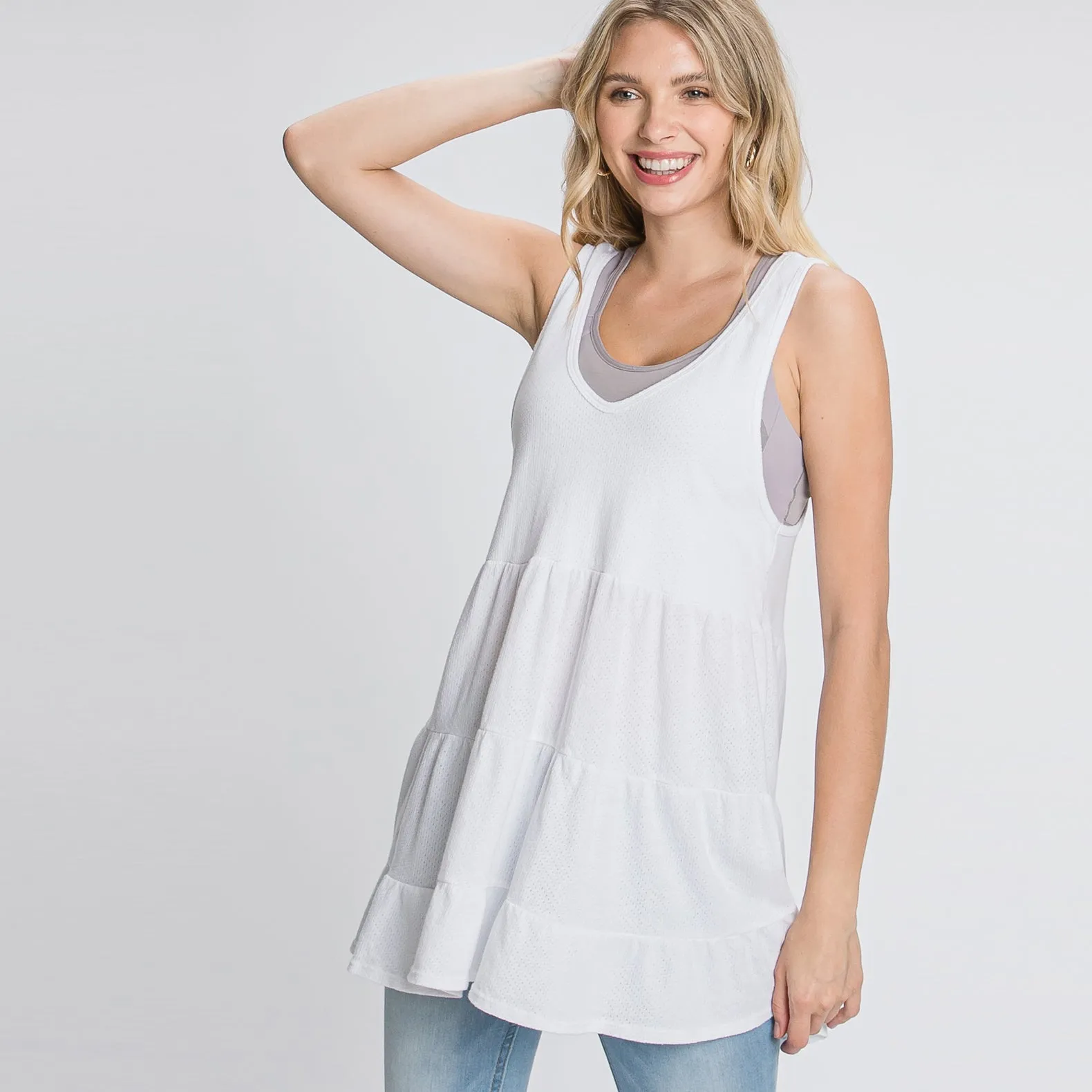 Racer Back Tiered Top
