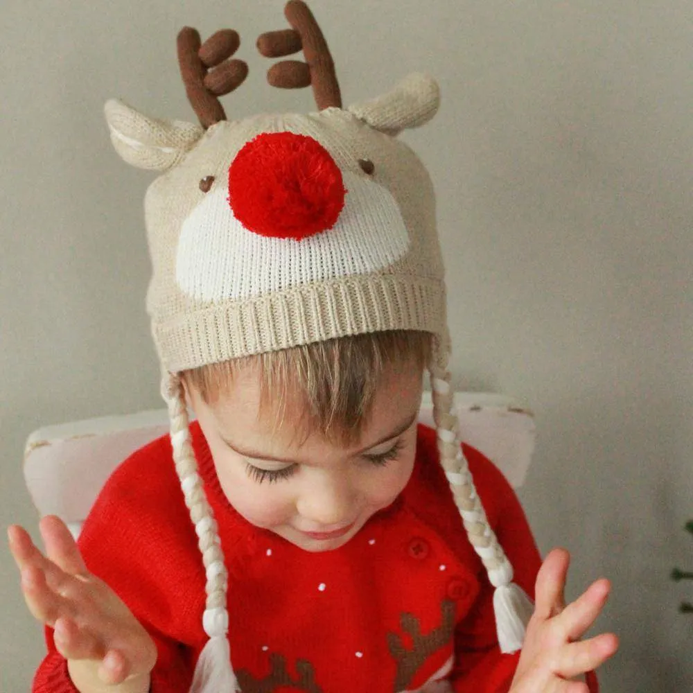 Reindeer Knit Hat