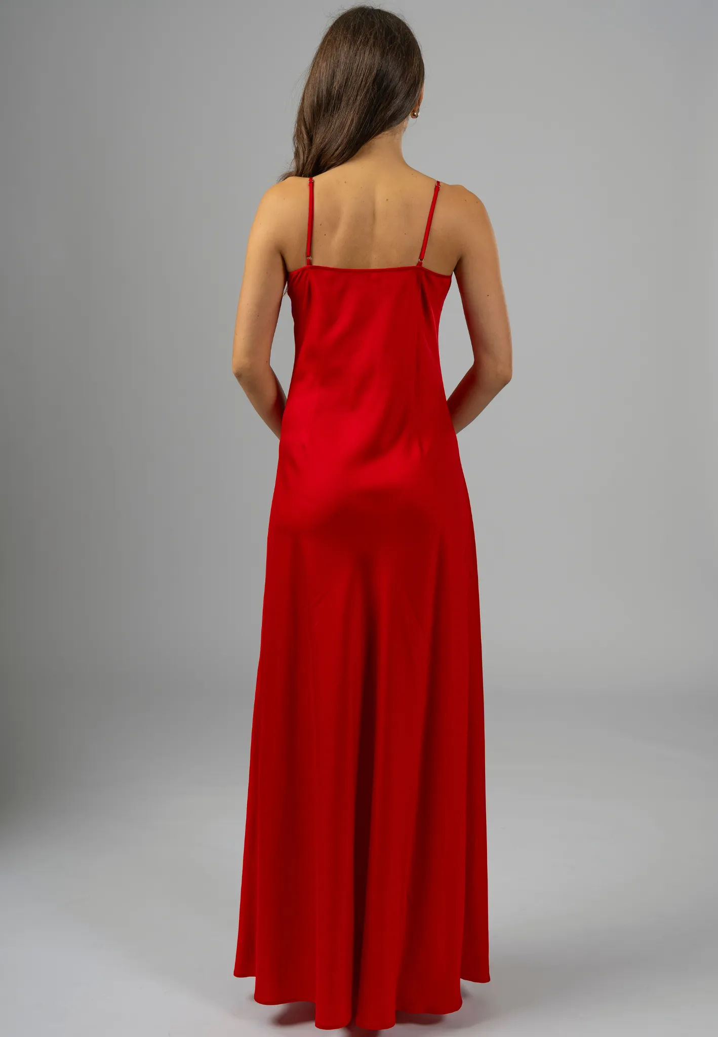 Rosso Amore Maxi Slip Dress