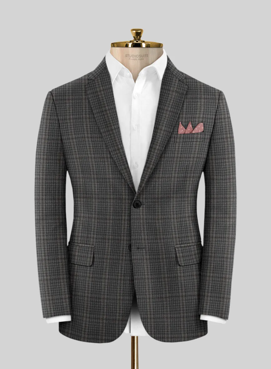 Scabal Azel Black Wool Jacket