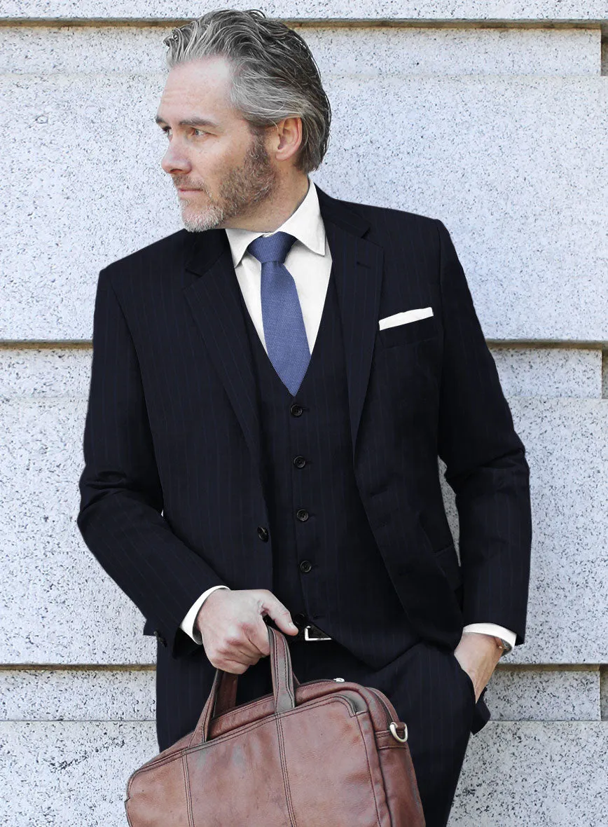 Scabal Ciaz Stripe Blue Wool Jacket