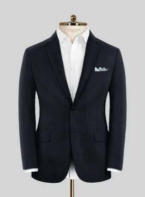 Scabal Ciaz Stripe Blue Wool Jacket