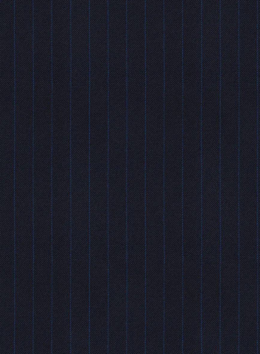 Scabal Ciaz Stripe Blue Wool Jacket