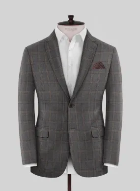 Scabal Oricio Checks Gray Wool Jacket