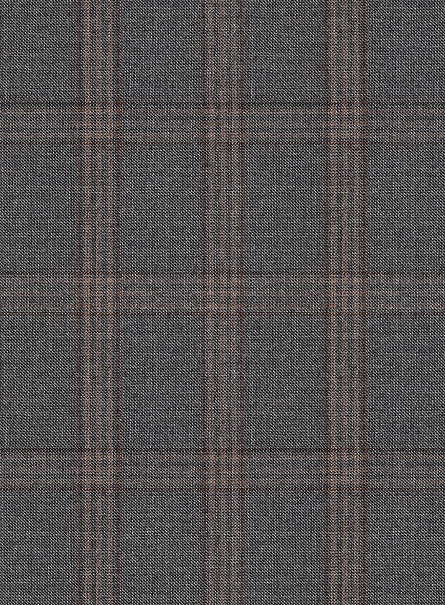 Scabal Oricio Checks Gray Wool Jacket