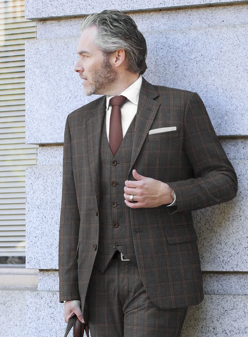 Scabal Oricio Checks Gray Wool Jacket