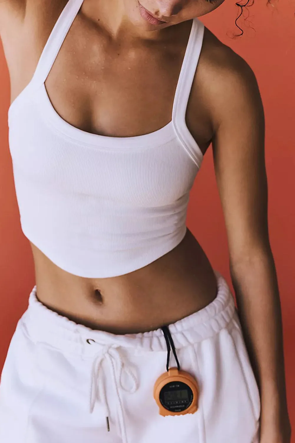 Sports Crop Top Women's Scoop Neck Activewear Tank Top Shirt