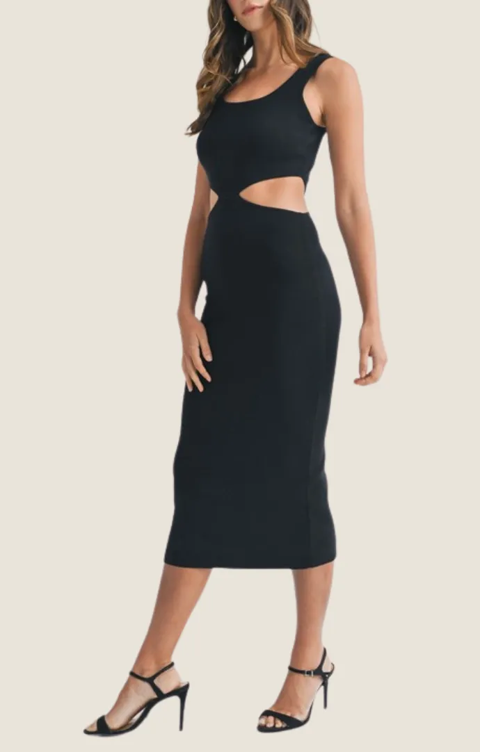 Taryn Black Knit Dress