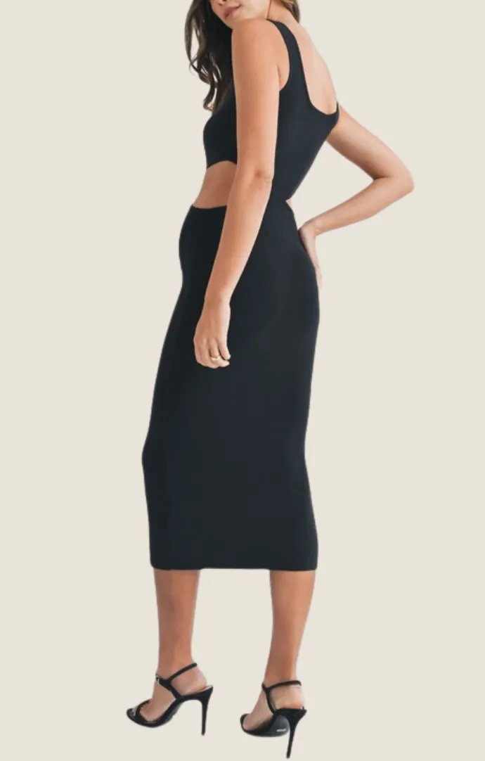 Taryn Black Knit Dress