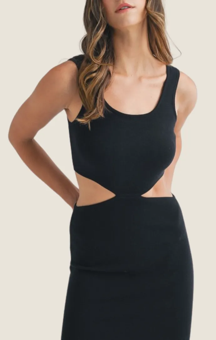 Taryn Black Knit Dress