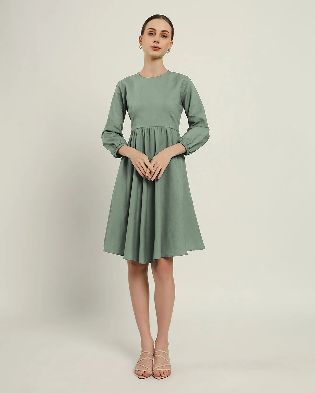 The Exeter Mint Cotton Dress