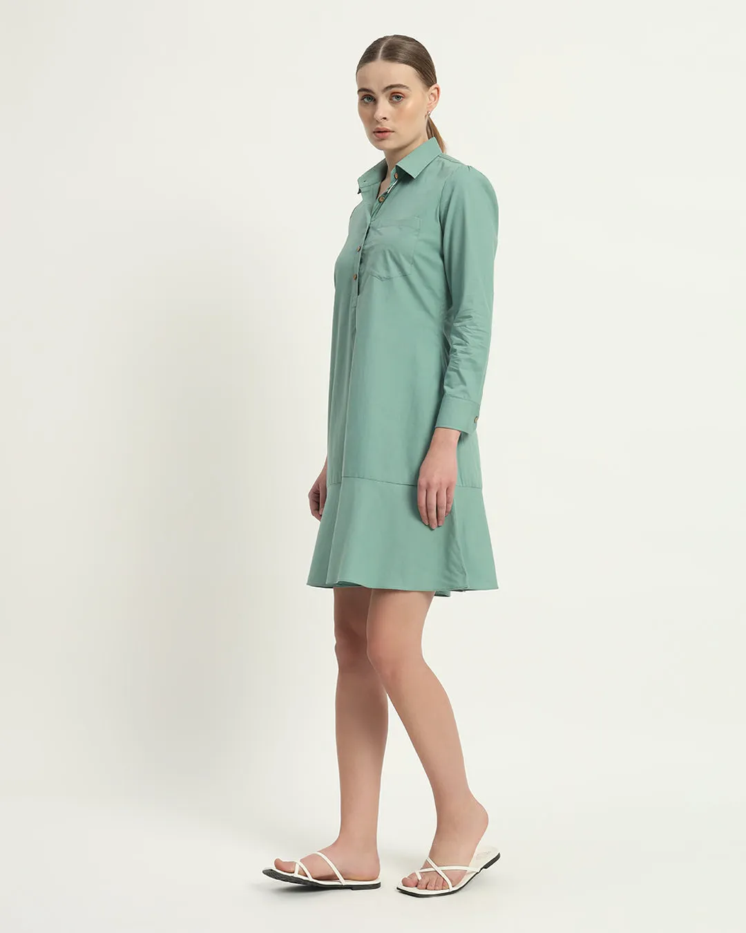 The Lyon Mint Cotton Dress