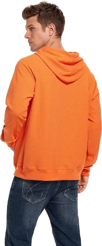 VICT POPU Hoodies For Men UK Jumpers Pullover Hooded Sweatshirts Plaid Jacquard Long Sleeve Drawstring Work Hipster Casual Hoodie