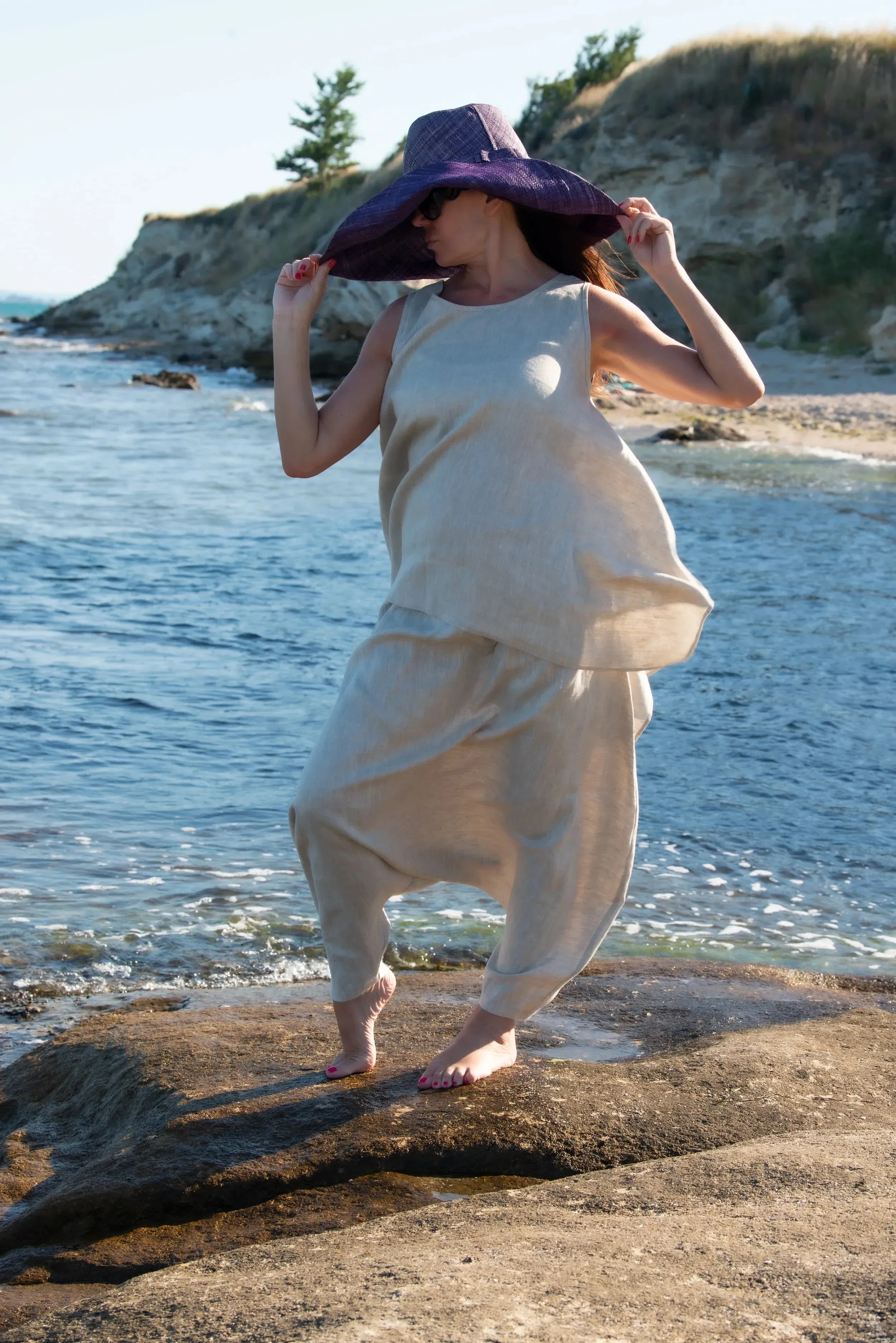 VIOLET Linen Top
