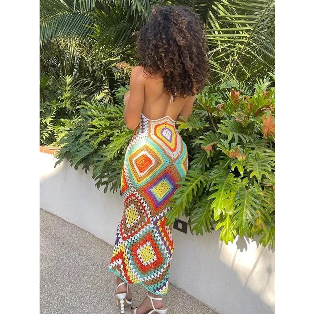 Woven Wildflower Maxi Dress